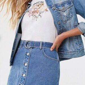 90’s Style Denim Skirt